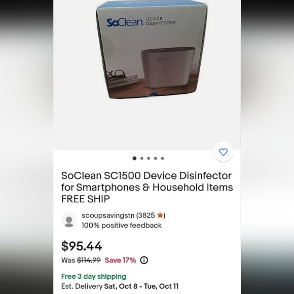 SoClean SC1500 Device sanitizer - Picture 2 of 2